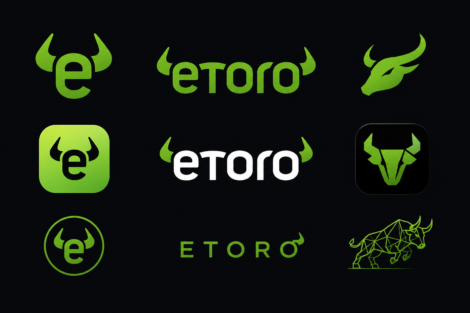 eToro logo exploration designed for eToro
