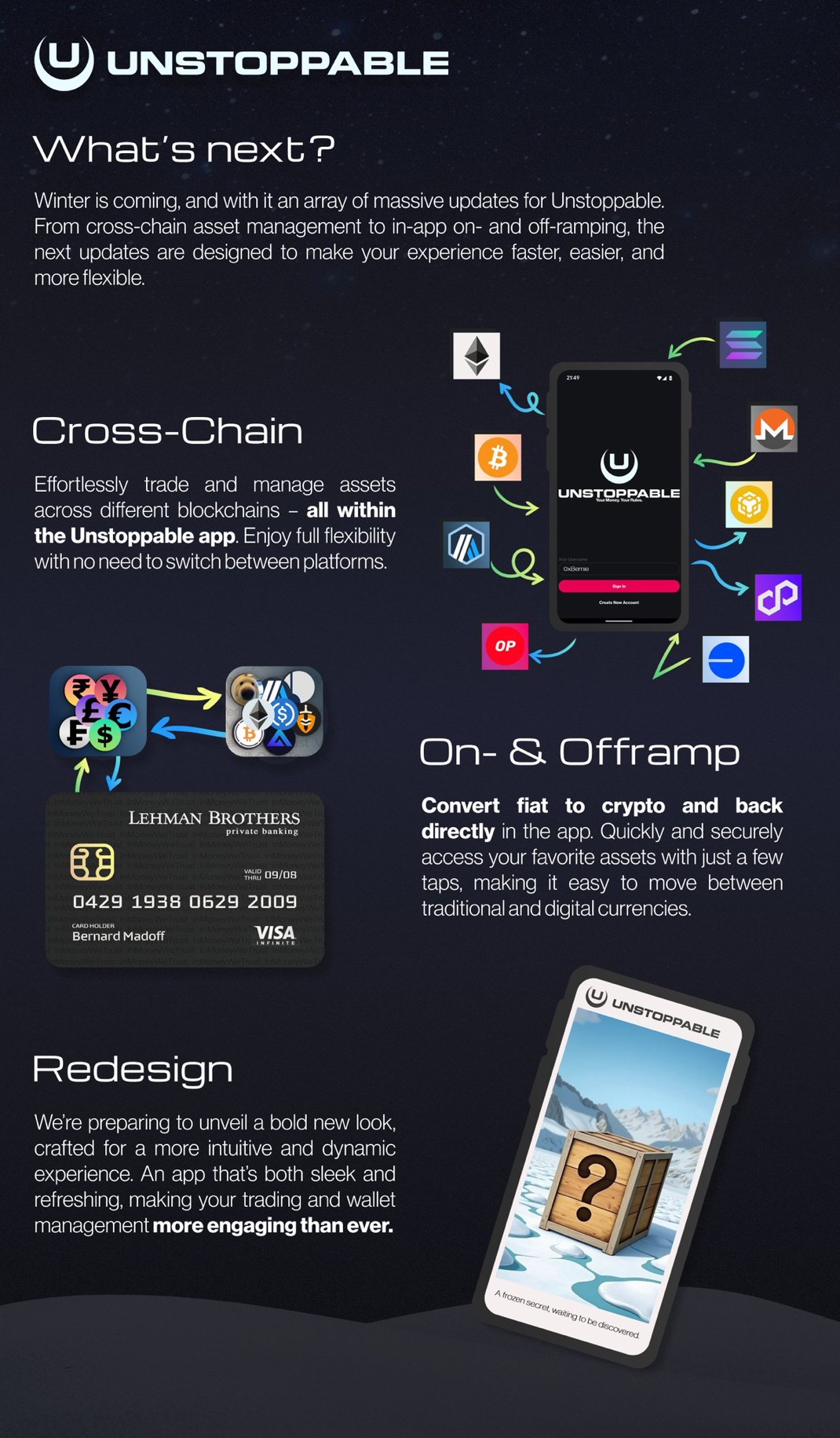 "What's next" product update designed for Unstoppable
