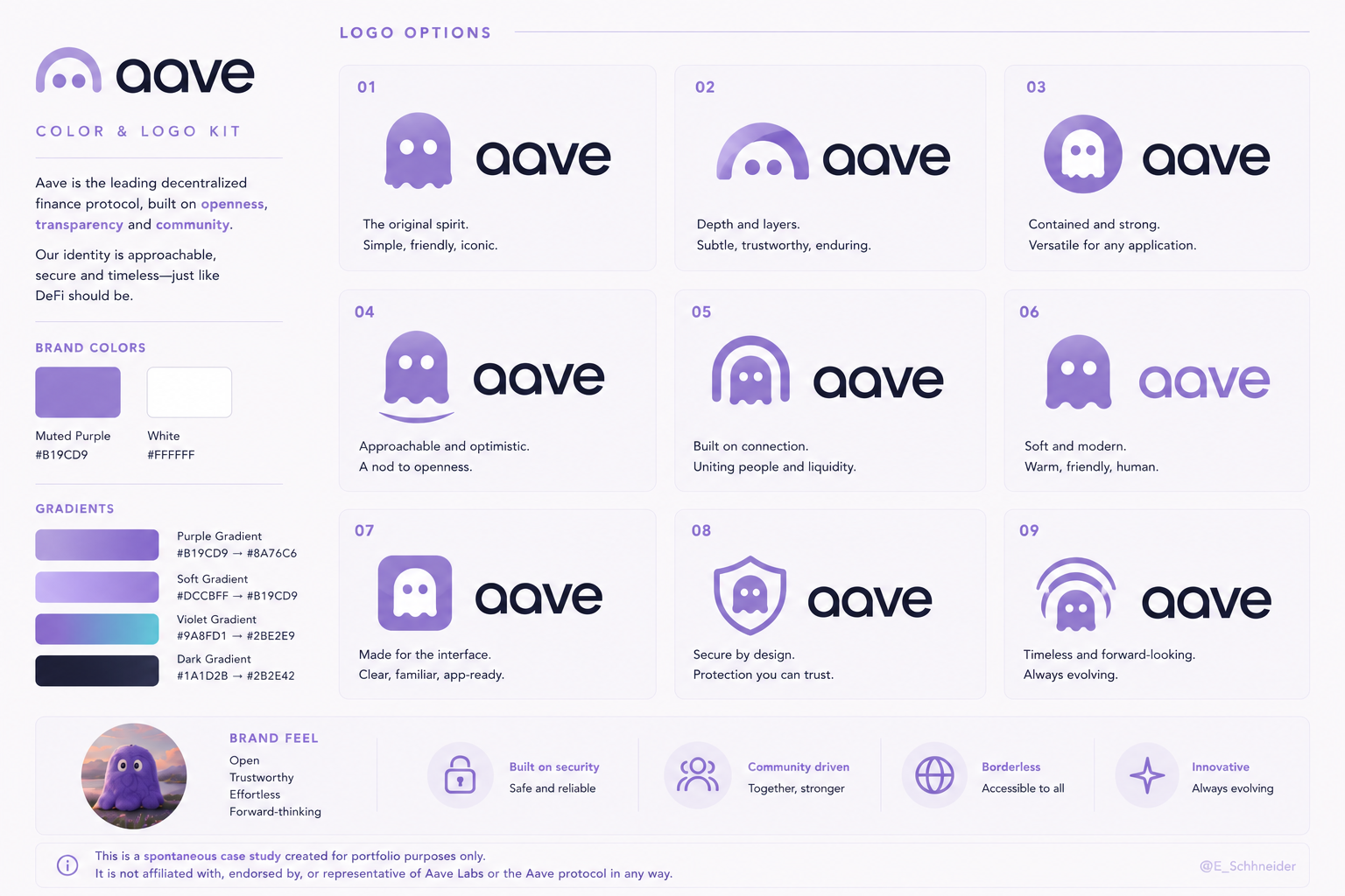 Aave logo exploration designed for Aave